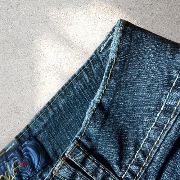 ANGELS Y2K LOW-RISE BLUE JEANS W/ CUTE BACK POCKETS - Picture 7 of 7
